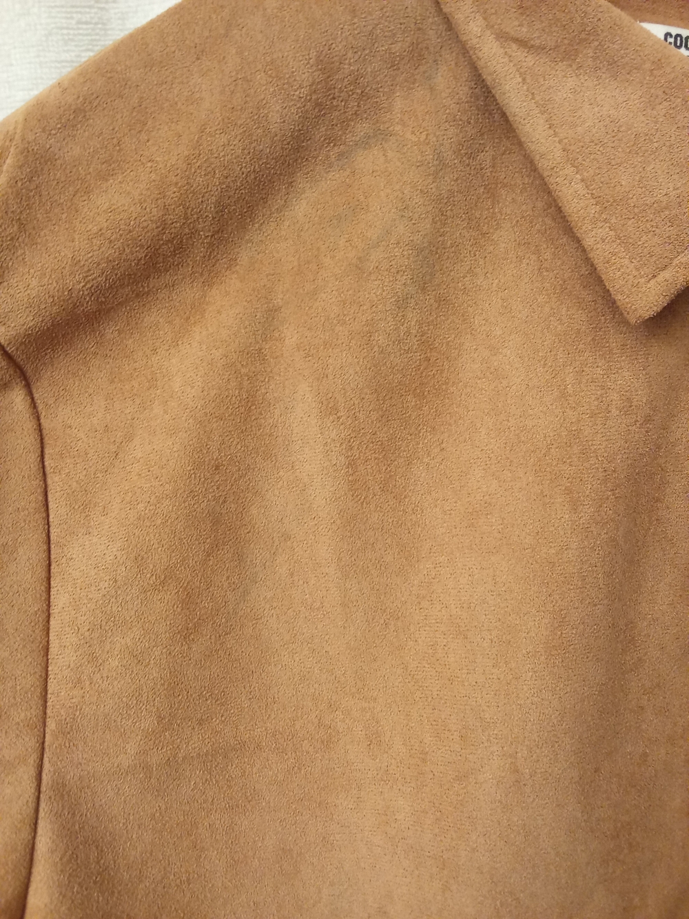 Classic Men's Zip Front Jacket in Camel - Picture 8 of 10